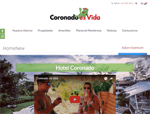 Tablet Screenshot of coronadoesvida.com